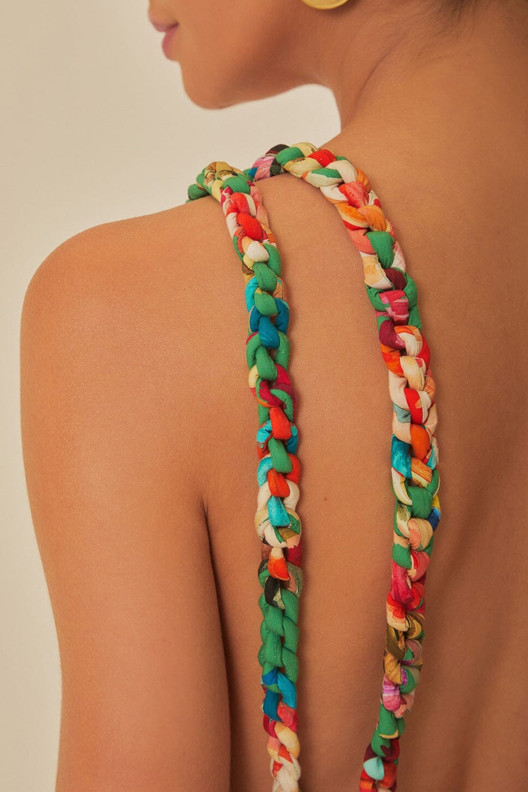 Robe midi à bretelles Tropicart en coton - Vert