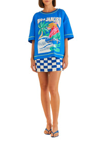 T-shirt Rio De Janeiro - Bleu