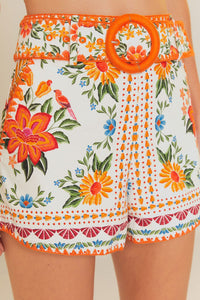 DJV_Bloom Garden Off White Jupes & Shorts - Bloom Garden Off White