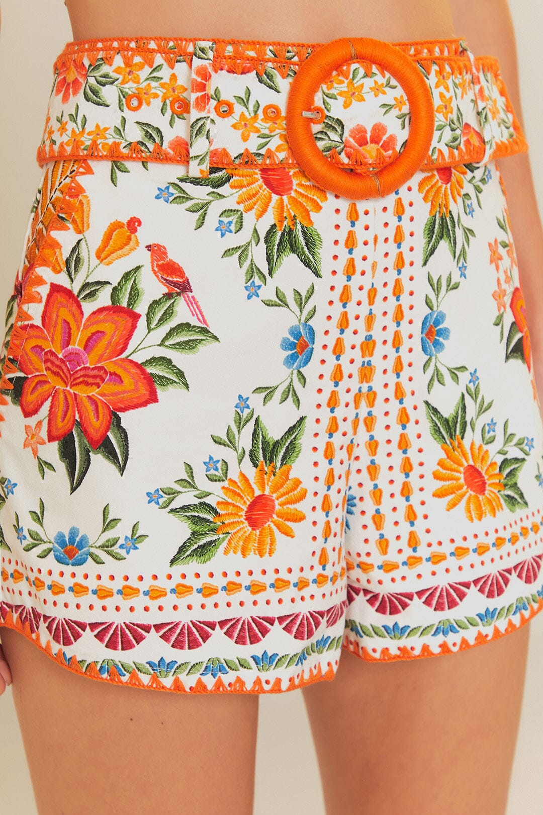 DJV_Bloom Garden Off White Jupes & Shorts - Bloom Garden Off White