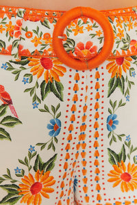 DJV_Bloom Garden Off White Jupes & Shorts - Bloom Garden Off White