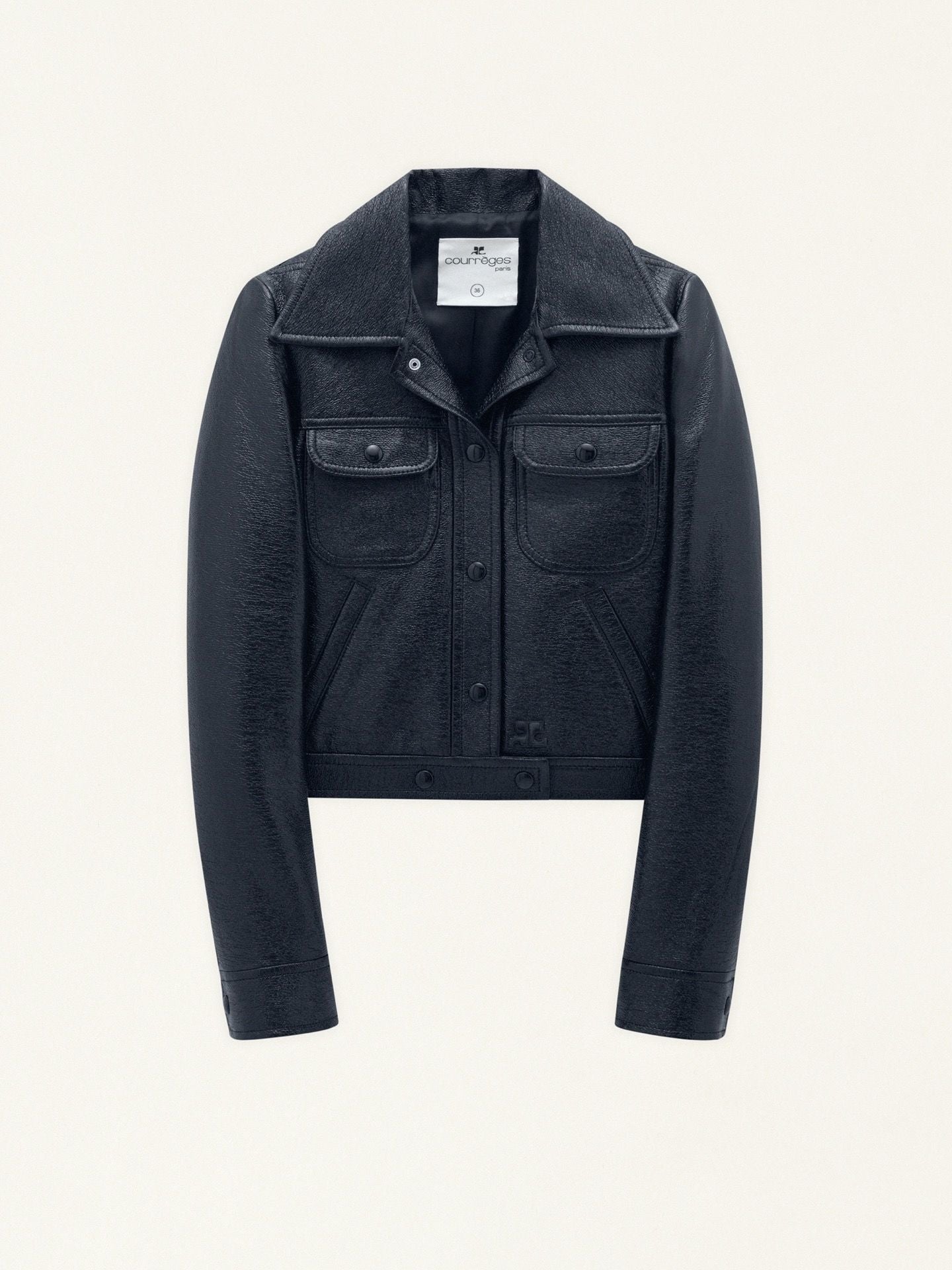BLOUSON VINYLE TRUCKER-38