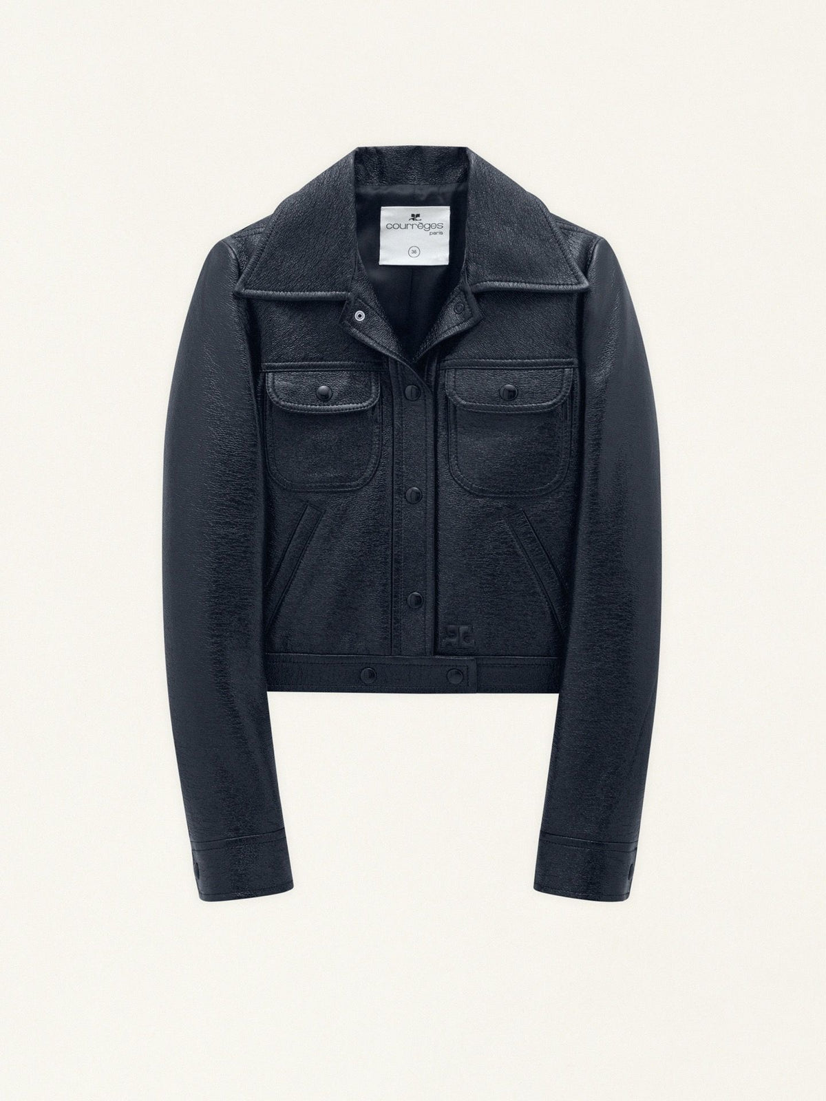 BLOUSON VINYLE TRUCKER-38