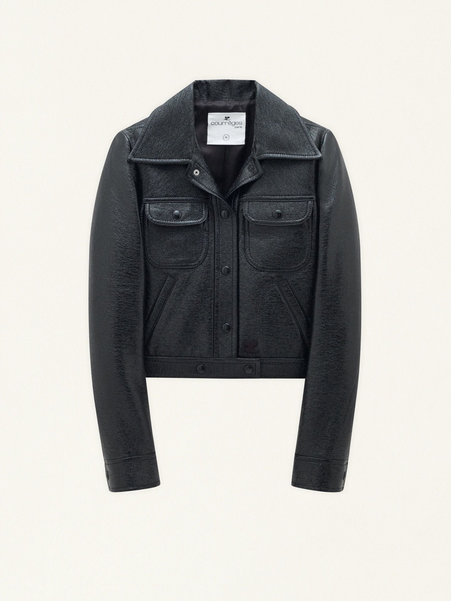BLOUSON VINYLE TRUCKER-34