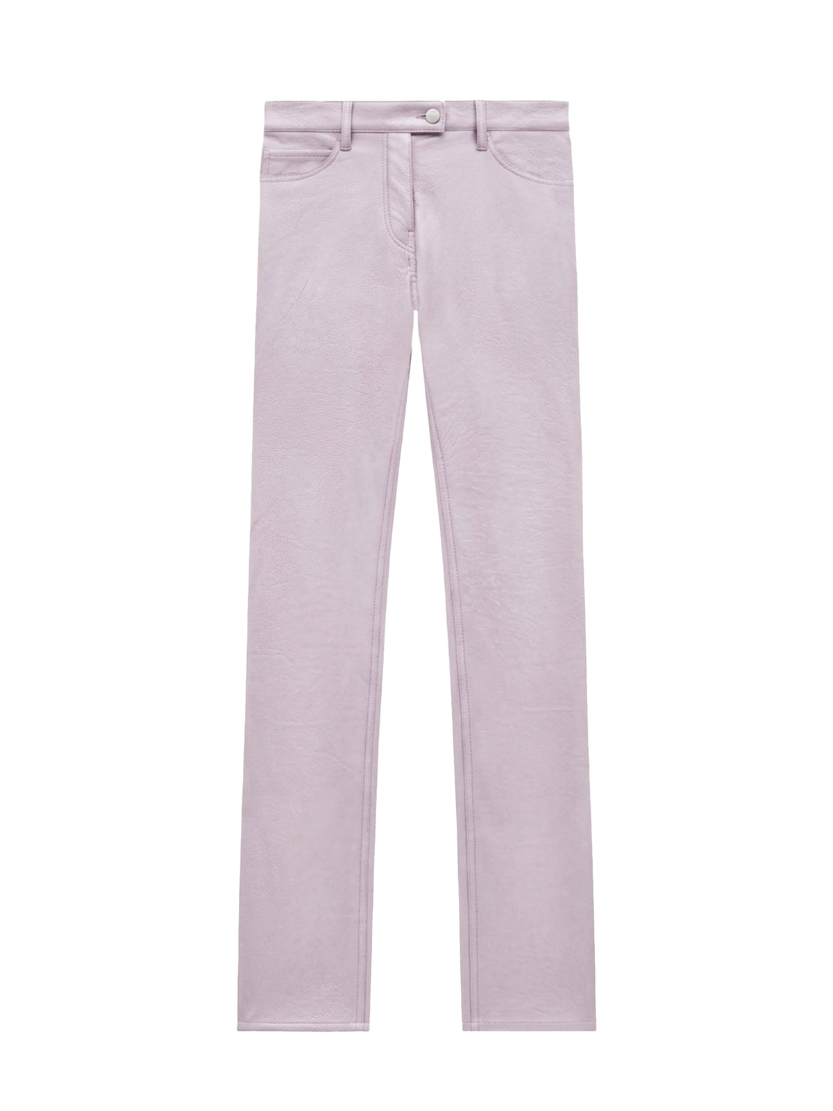 Pantalon 5 poches en vinyle - Lait De Rose
