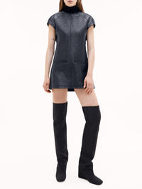 Robe Hirondelle en vinyle - Navy