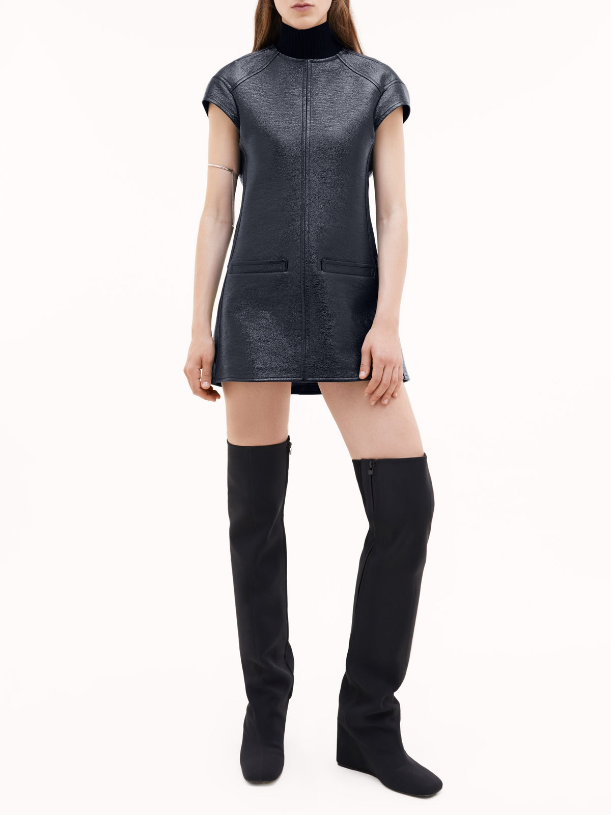 Robe Hirondelle en vinyle - Navy