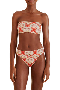 Haut de bikini bandeau Summer Beach - Rouge