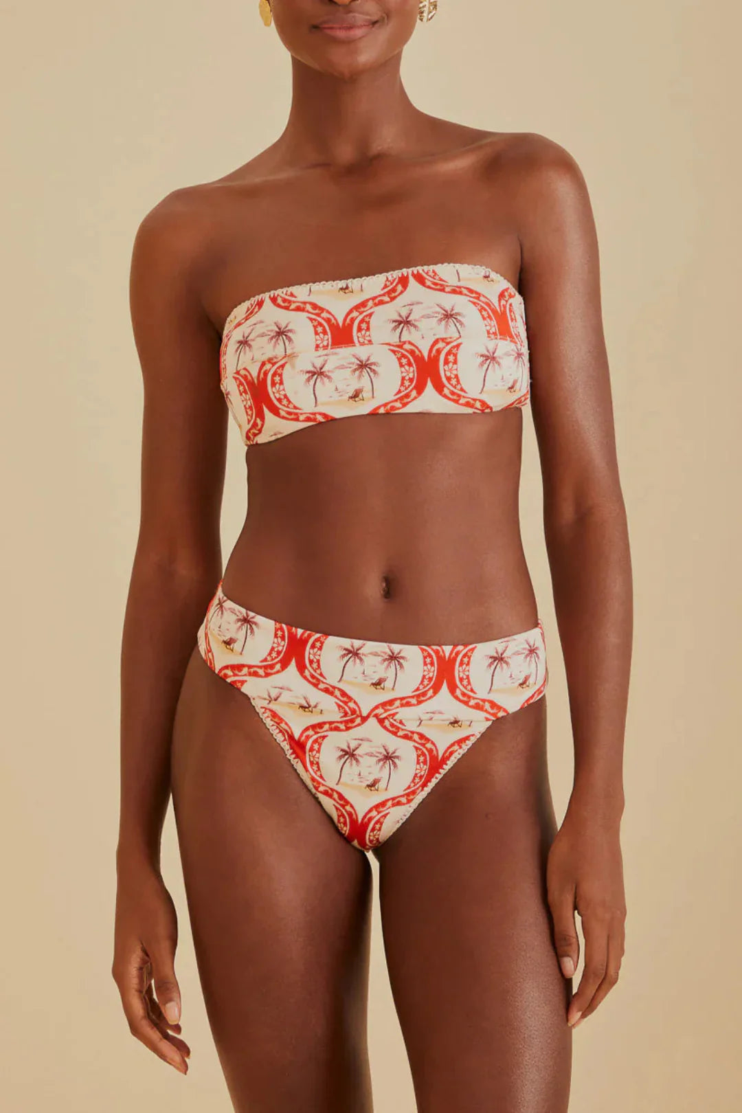 MEDIA OFF LINE_Bas de bikini Summer Beach - Rouge