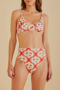 Haut de bikini triangle Summer Beach - Rouge
