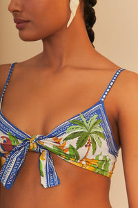 Haut de bikini Tropical Destination - Blanc