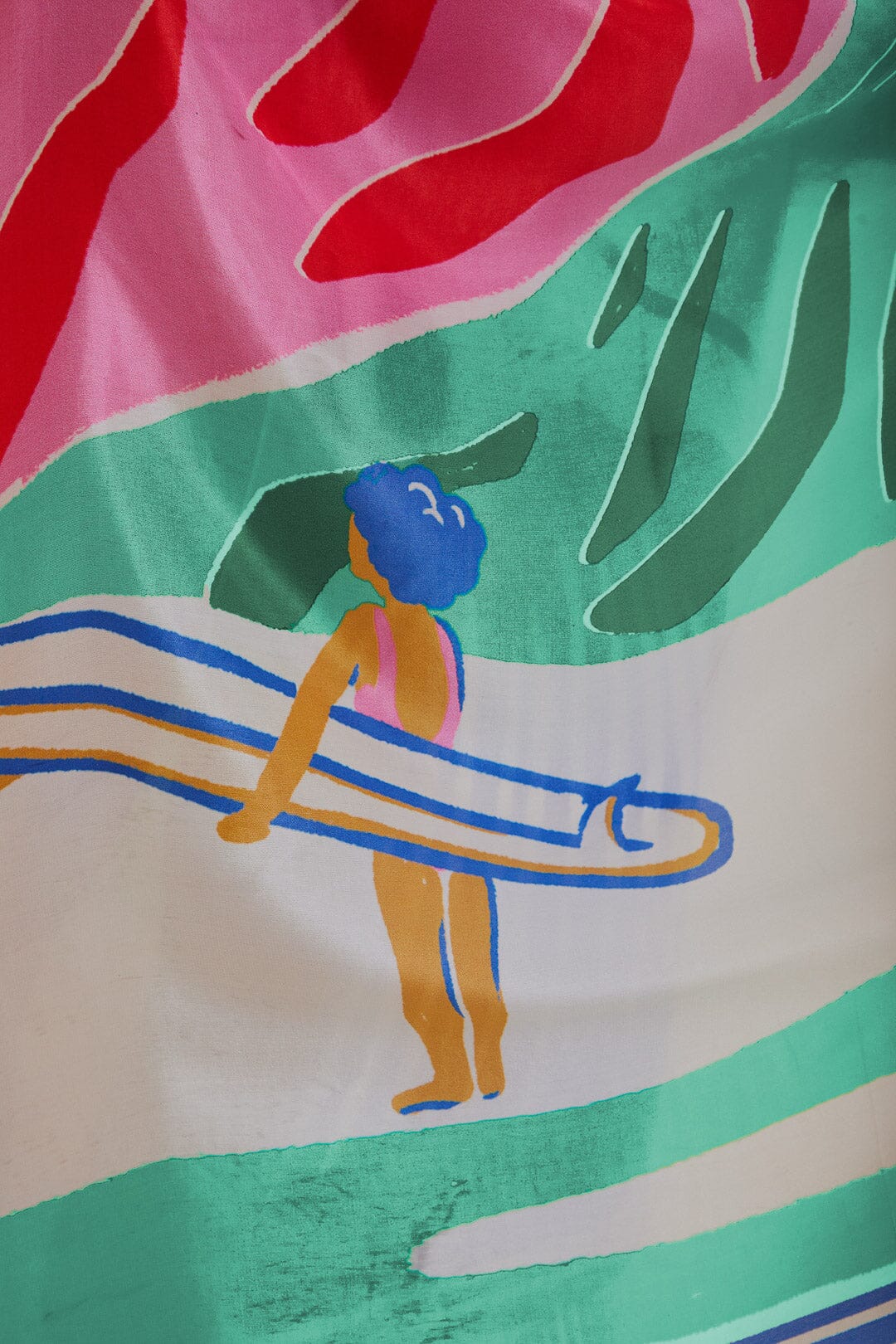 Paréo Carioca à motifs - Blanc