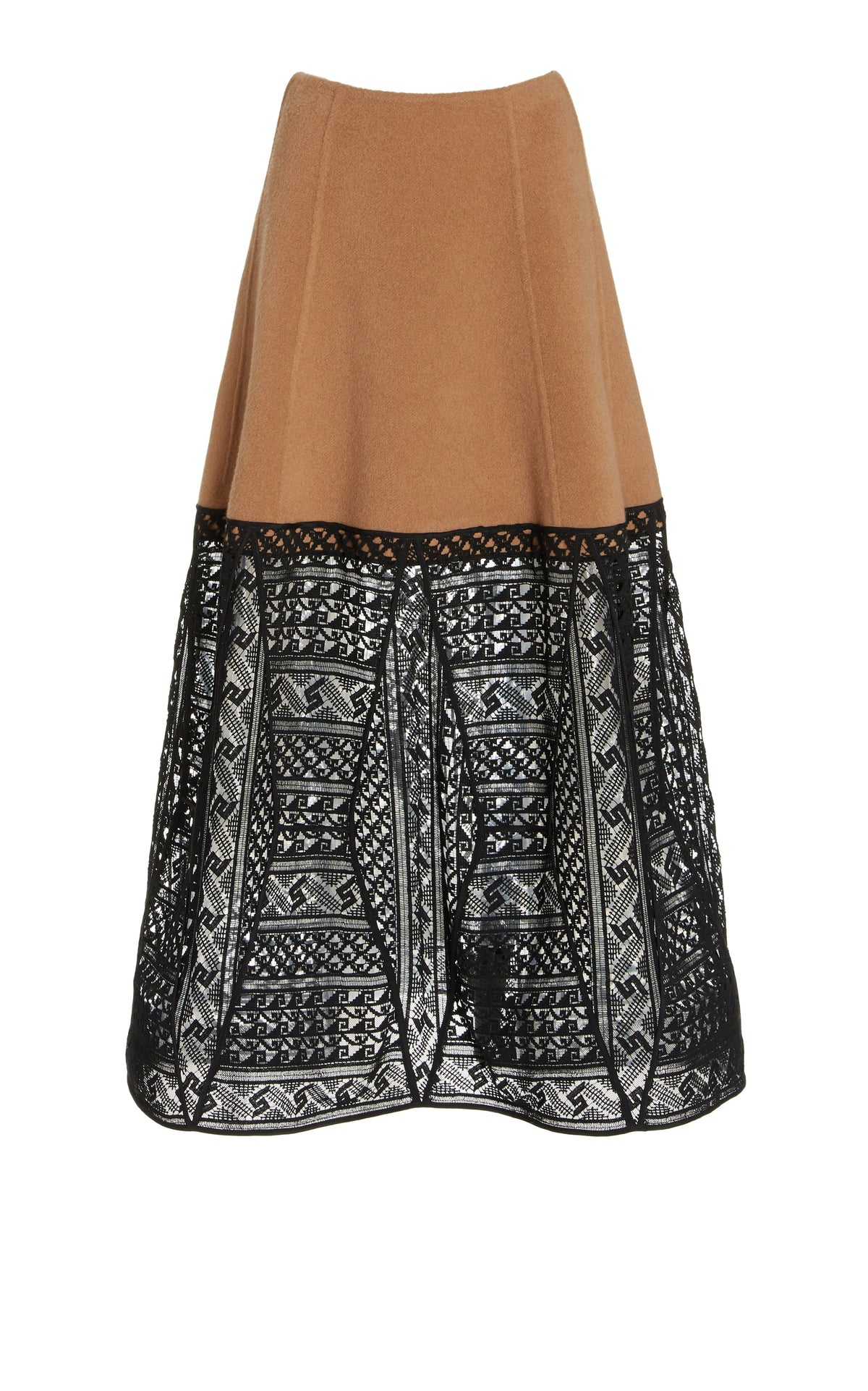 Sorvino Skirt en camel df soft cachemire