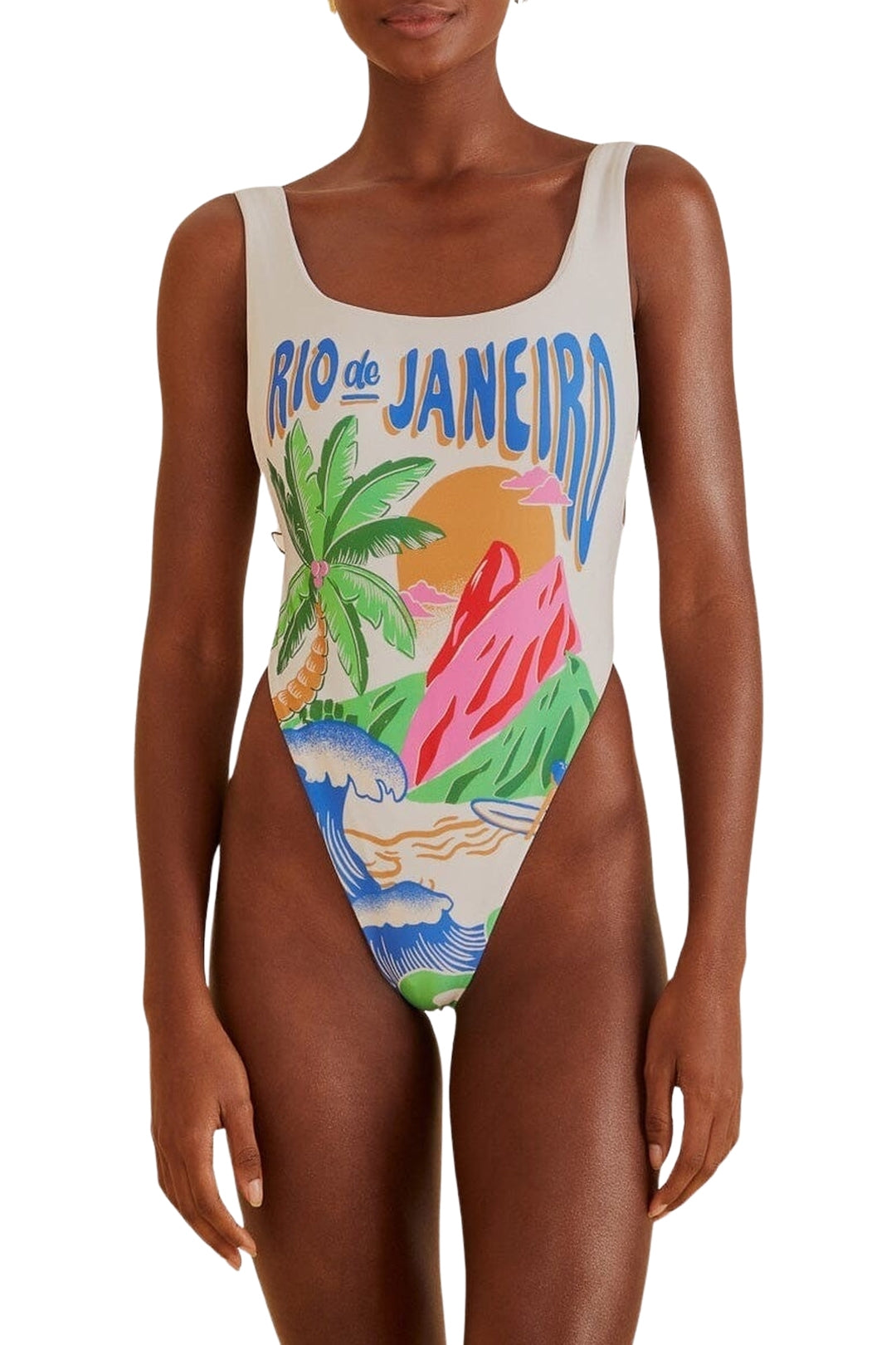 MEDIA OFF LINE_Maillot de bain une pièce Carioca - Blanc