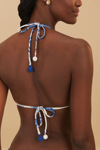 Haut de bikini Garden - Bleu