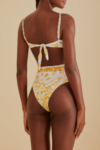 Bas de bikini taille haute Azaleia - Jaune