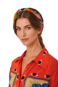 Foulard Surreal imprimé - Rose