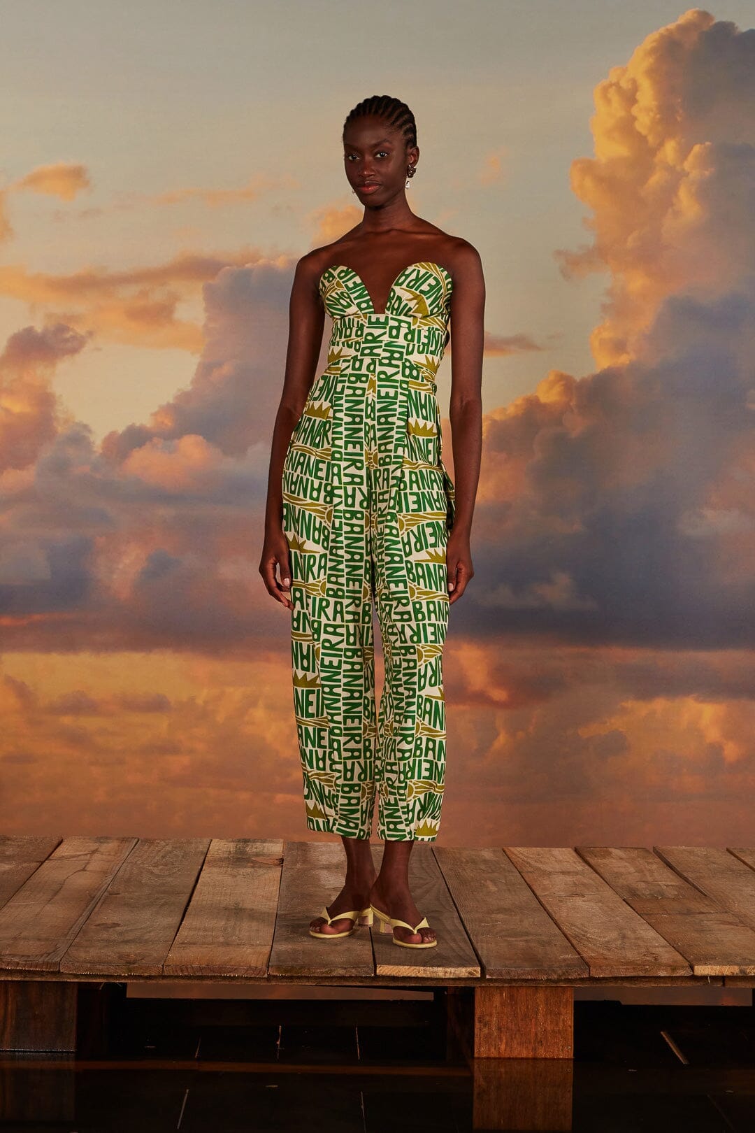 NEW_Banana Typography Off-White Robes longues - Banana Typography Off-White