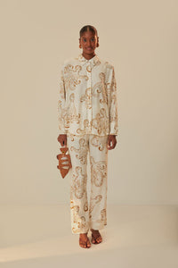 NEW_Off White Octopus Fun Pantalons - Off White Octopus Fun
