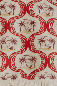 MEDIA OFF LINE_Blouse Summer Beach en lin - Rouge