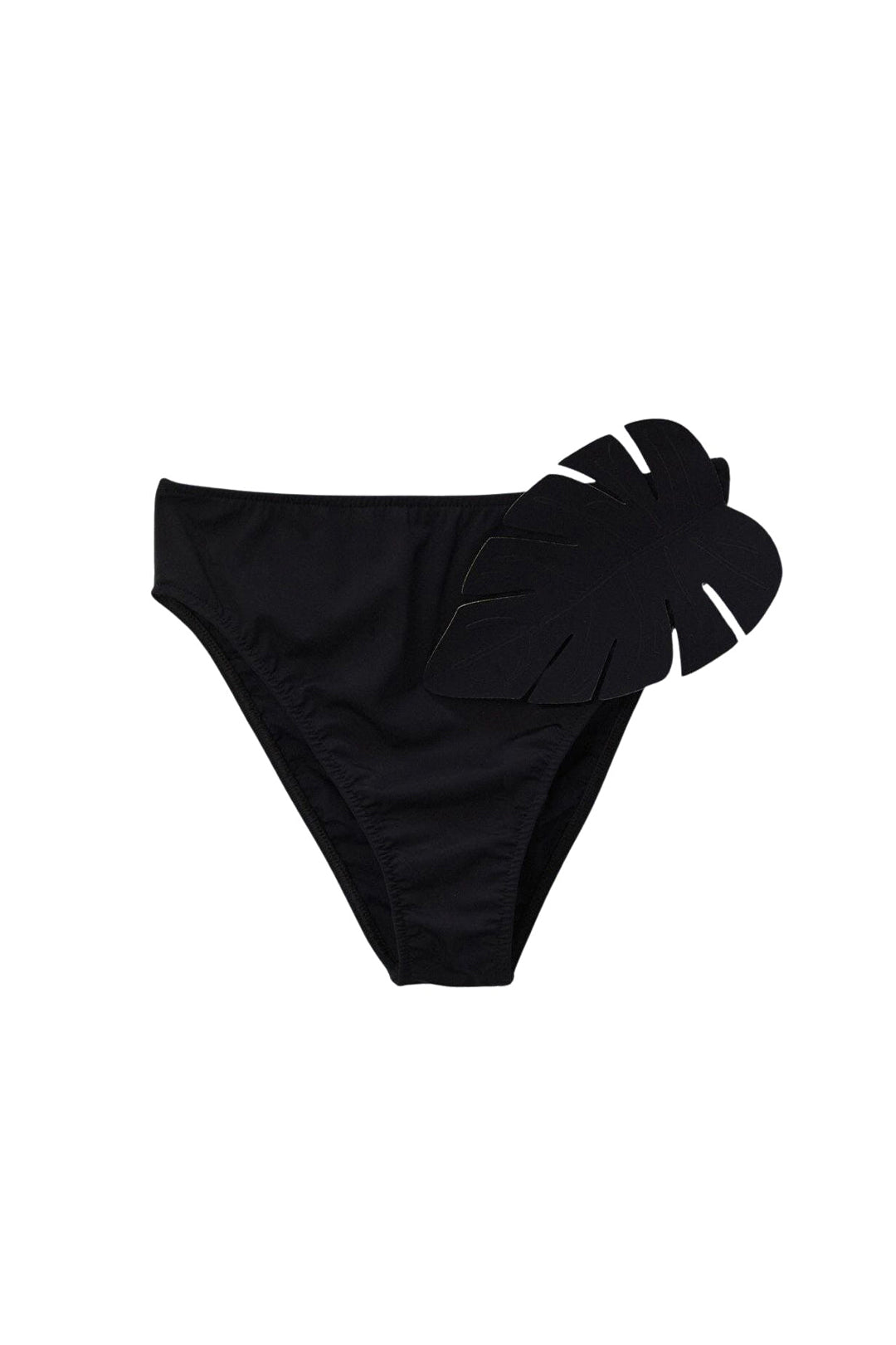 Bas de bikini taille haute - Noir