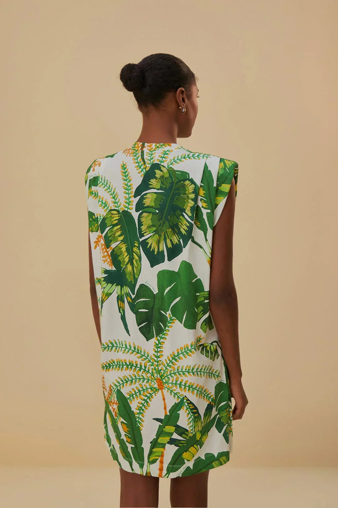 DJV_Tropical Forest Off White Robes courtes - Tropical Forest Off White