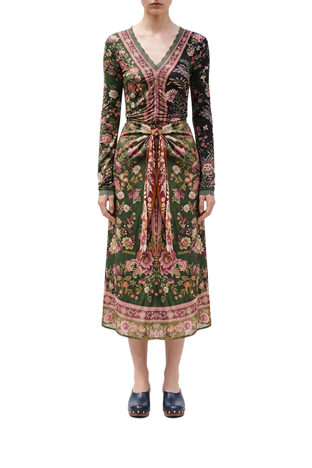 Jupe midi Winter Garden - Multicolore