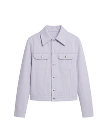 Blouson Trucker V cut - Lavande Foncé