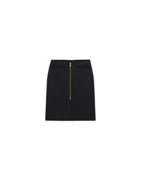 Jupe longue hirondelle en laine - Black
