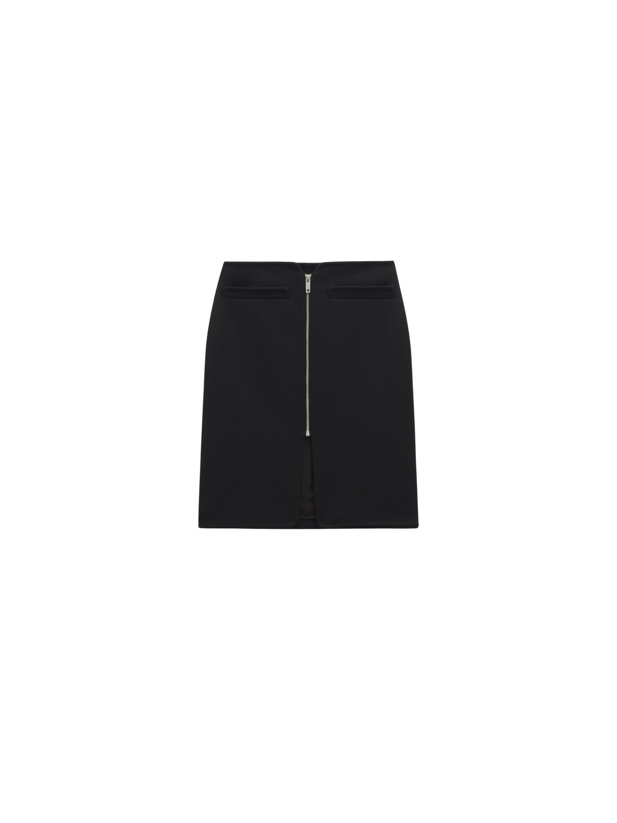 Jupe longue hirondelle en laine - Black