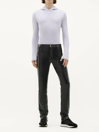 Pantalon 5 poches en vinyle - Black