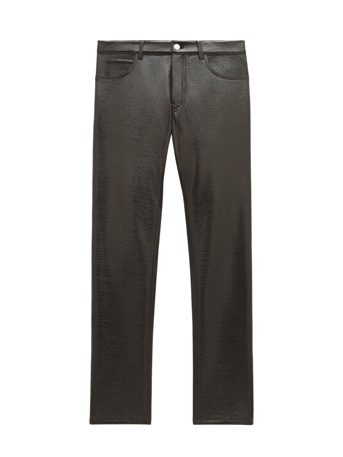 Pantalon 5 poches en vinyle - Black