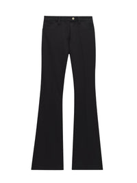Pantalon bootcut 70's retro en sergé - Black