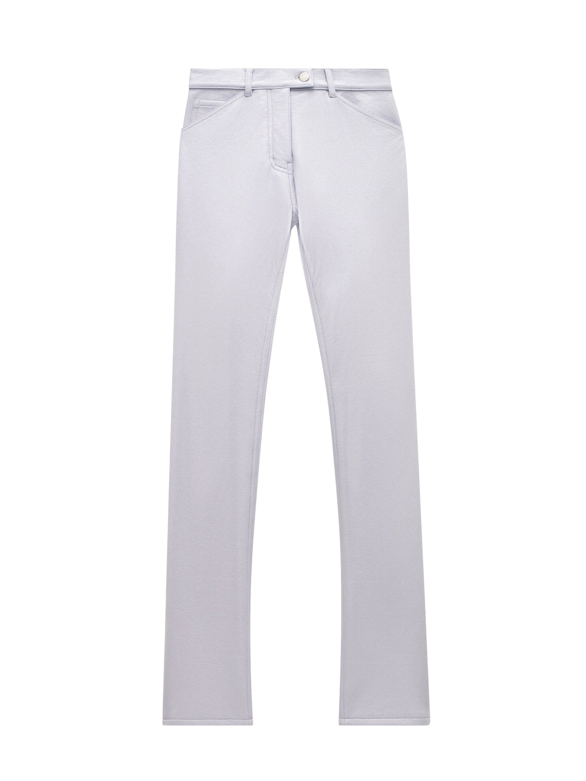 Pantalon droit en vinyle - Lavande Foncé