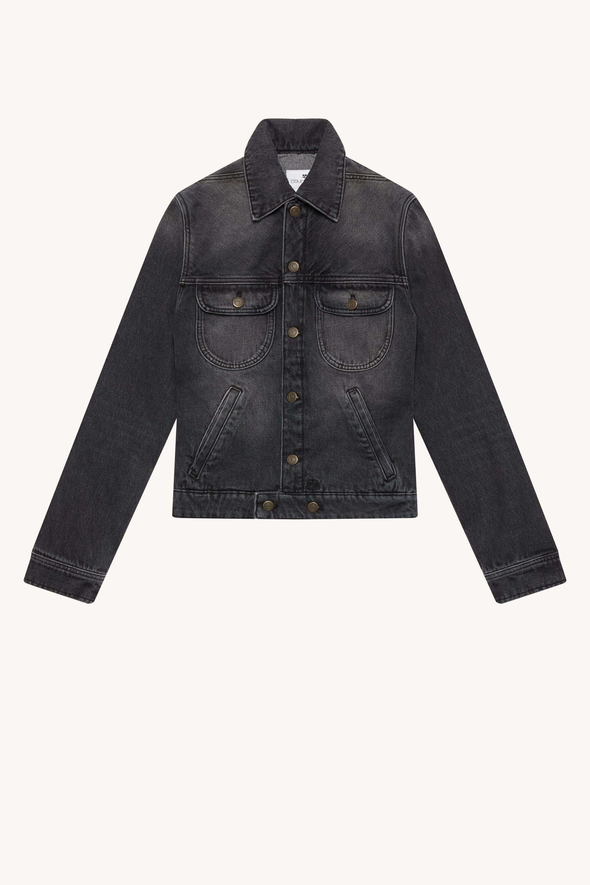 CIRCLE BLACK DENIM JACKET