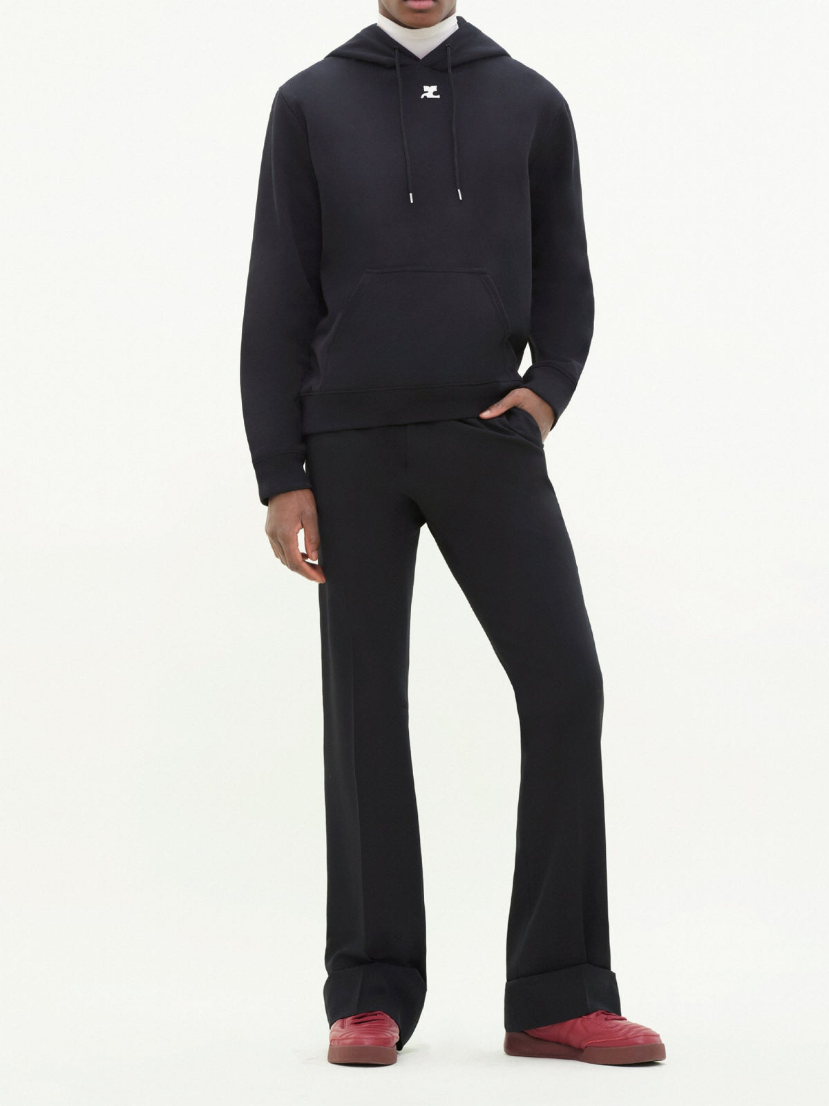 Sweatshirt à capuche basique - Black