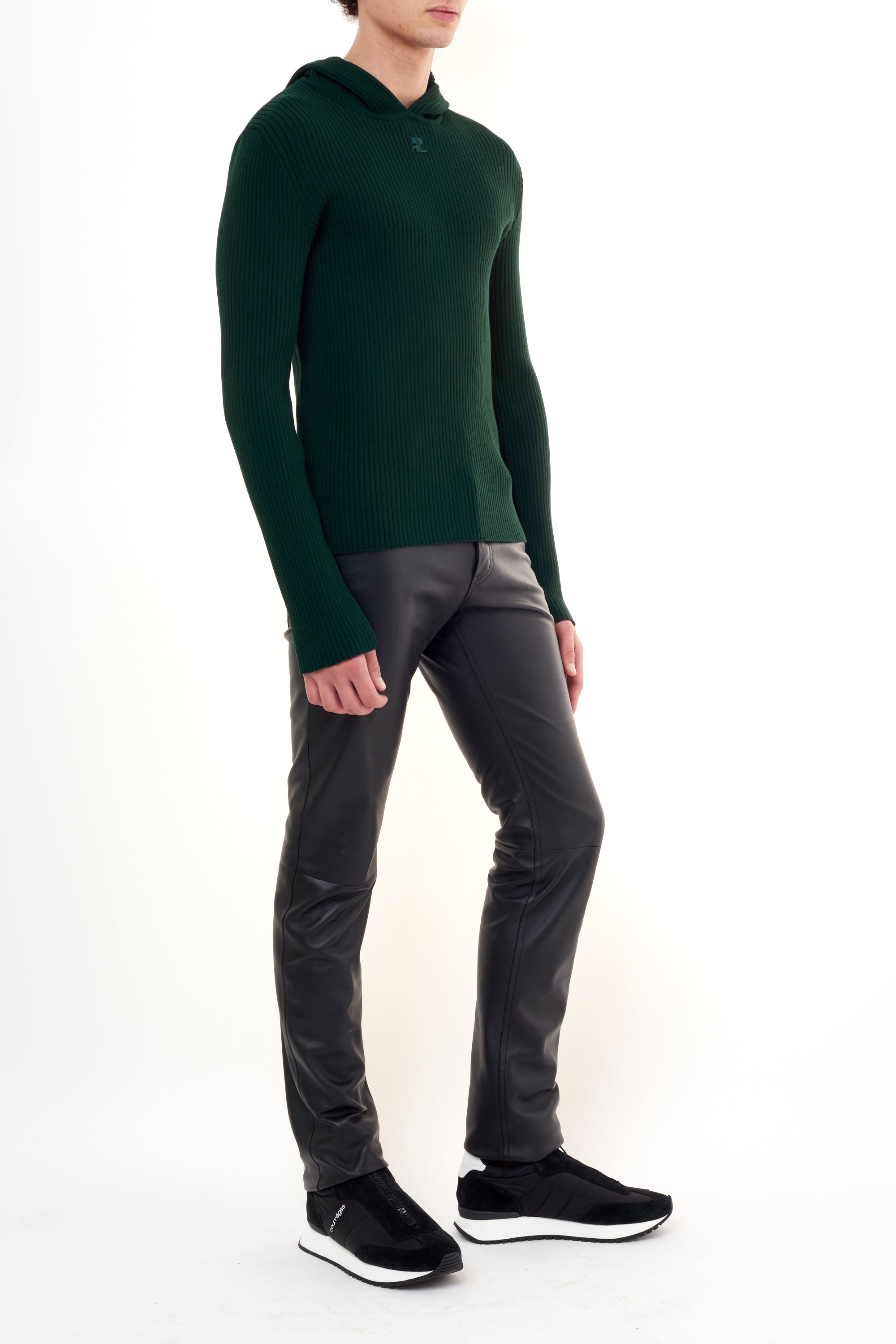 HOODIE AC RIB KNIT