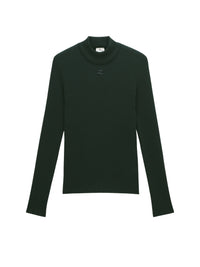Pull col montant - Vert Fonce