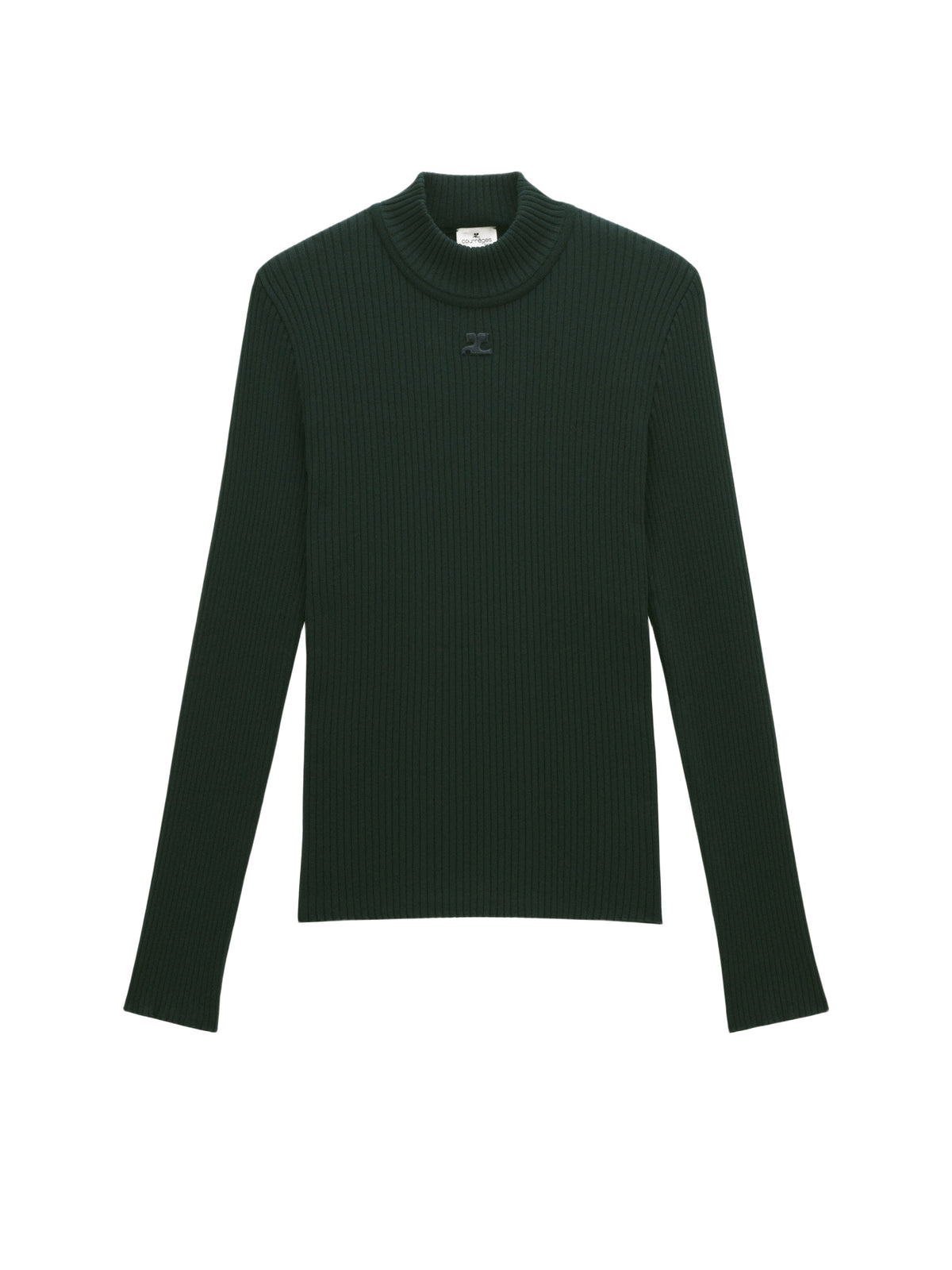 Pull col montant - Vert Fonce