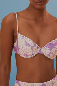 MEDIA OFF LINE_Haut de bikini Paula Floral - Violet