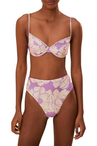 MEDIA OFF LINE_Haut de bikini Paula Floral - Violet