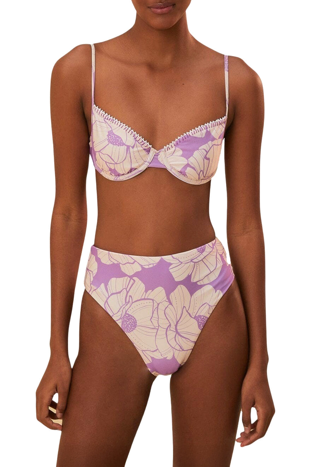 MEDIA OFF LINE_Haut de bikini Paula Floral - Violet