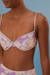 MEDIA OFF LINE_Haut de bikini Paula Floral - Violet