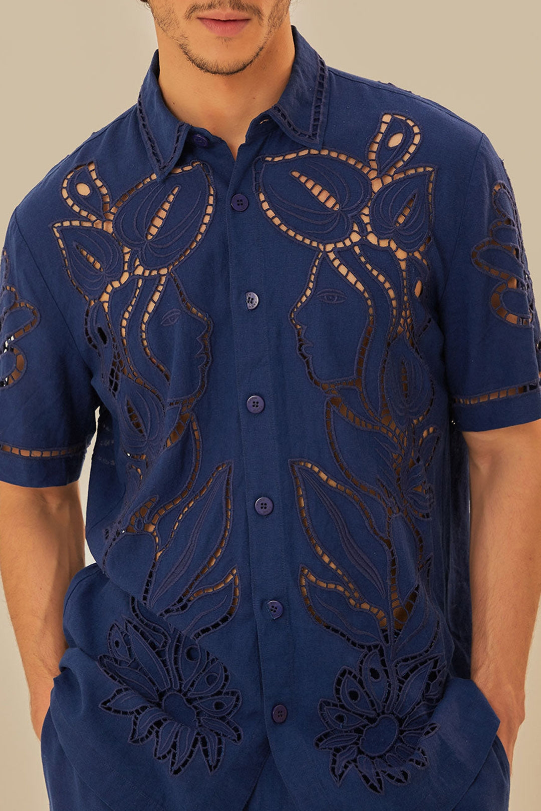DJV_Blue Chemises & Blouses - Blue
