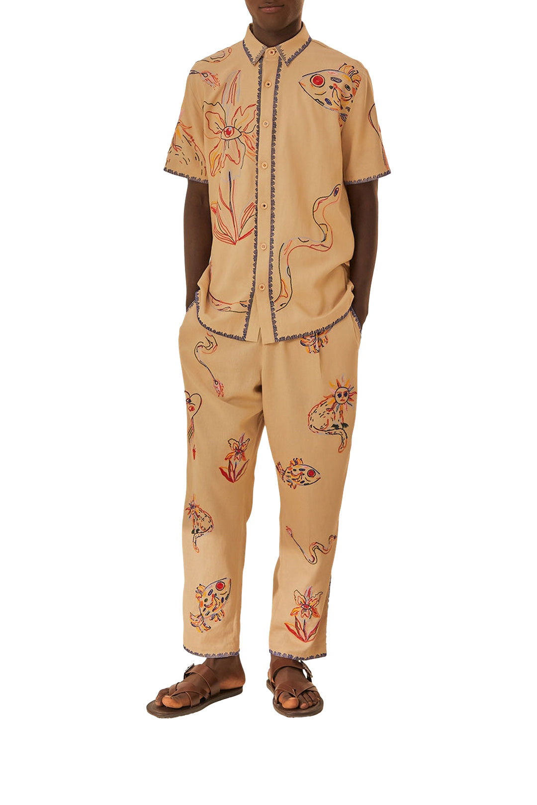 DJV_Khaki Pantalons - Khaki