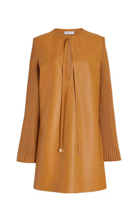 Beko leather tunic - Cashew