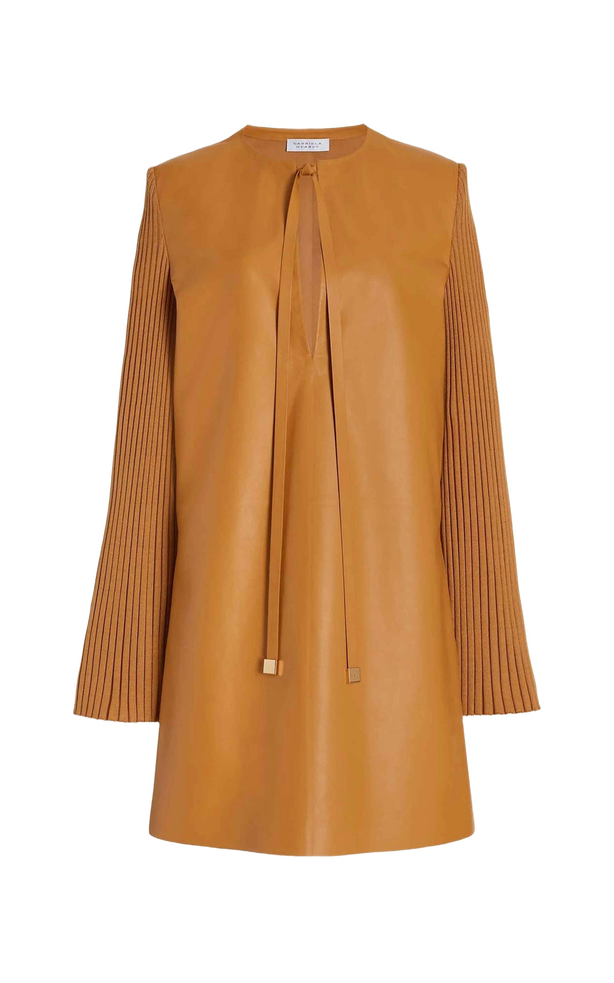 Beko leather tunic - Cashew