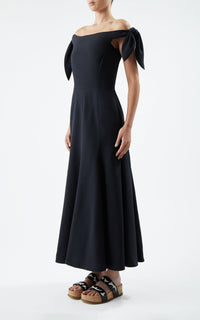 Black / Robe Eda en soie - Black