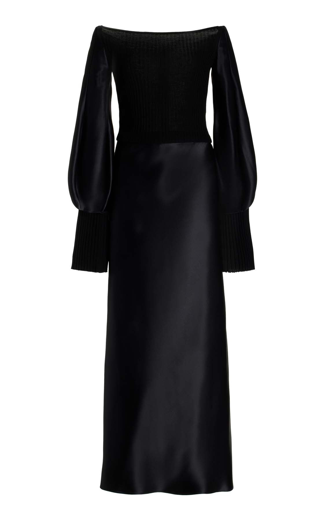 Black / Robe Gilman en soie - Black