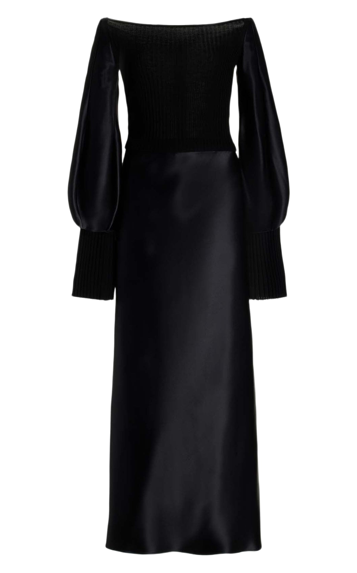 Black / Robe Gilman en soie - Black